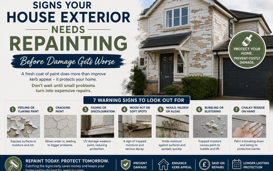 Signs Your House Exterior Needs Repainting Before Damage Gets Worse